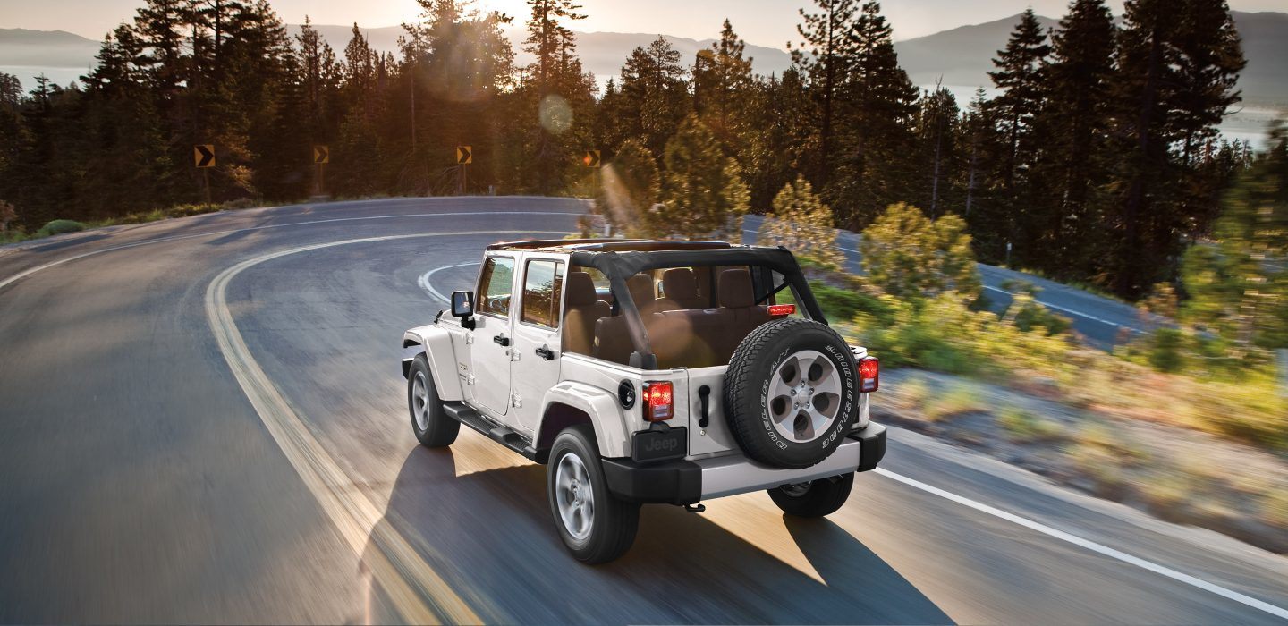 2018 Jeep Wrangler JK Unlimited White Rear Exterior